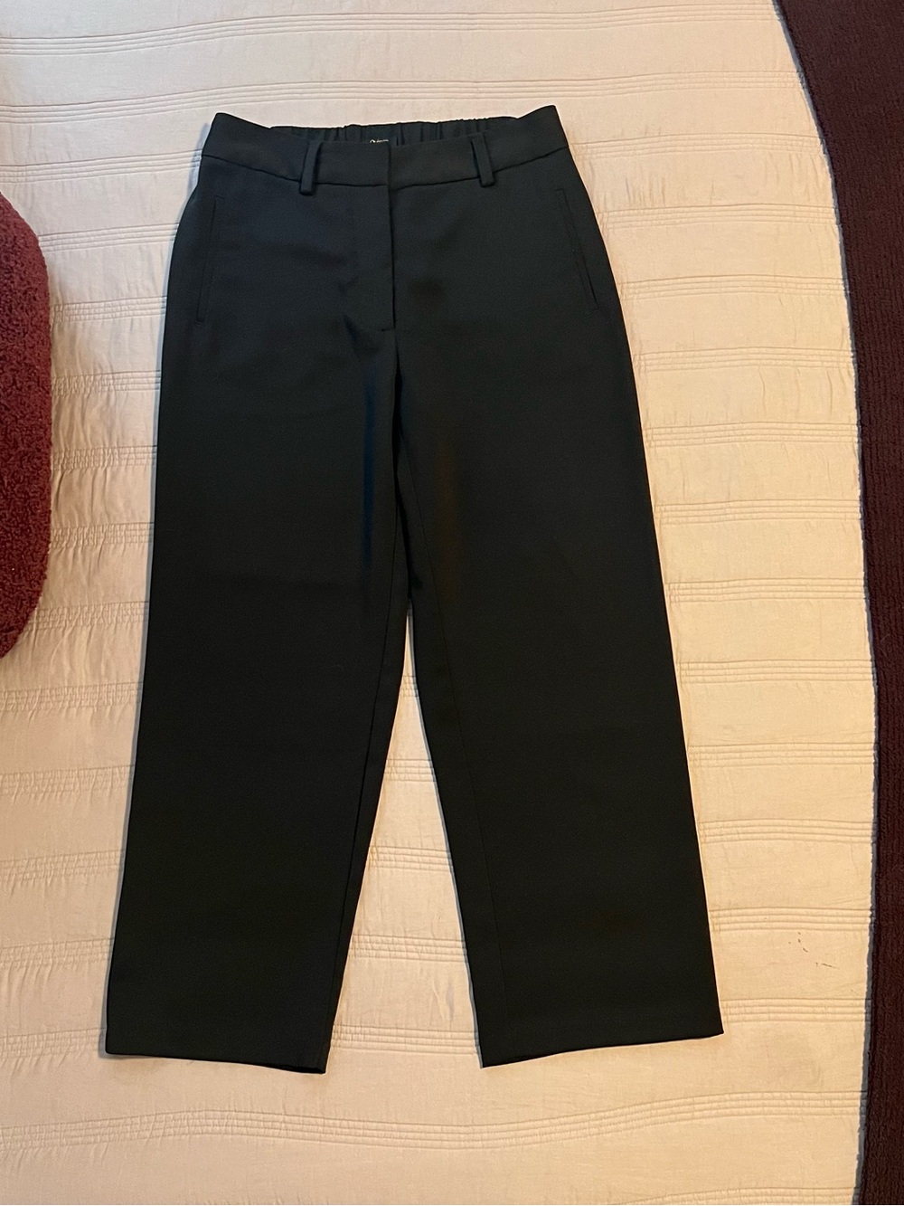 Quince Black Women's Pants Stretch Business Casual Dress Office Neutral